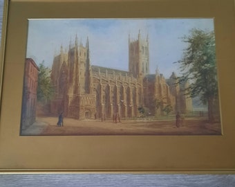 Nice Antique Watercolour on Paper Painting by British Artist Charles Essenhigh Corke (1852-1922)