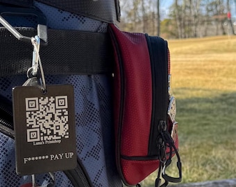 Kundenspezifischer Venmo QR Code Golf-Taschen-Anhänger