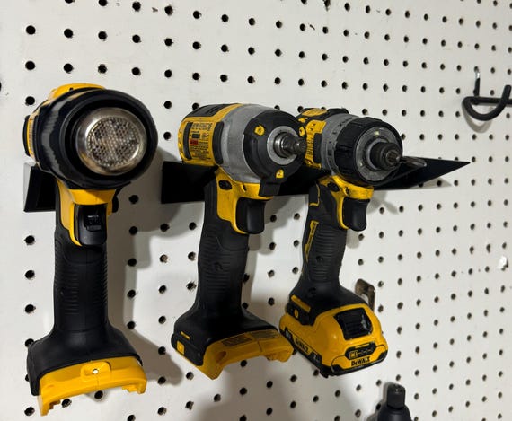 Drill Holder for Peg Board Holder for Drill Organization for Drills on a Pegboard Holder for Drills Fits Dewalt Drills Milwaukee Ryobi Etsy
