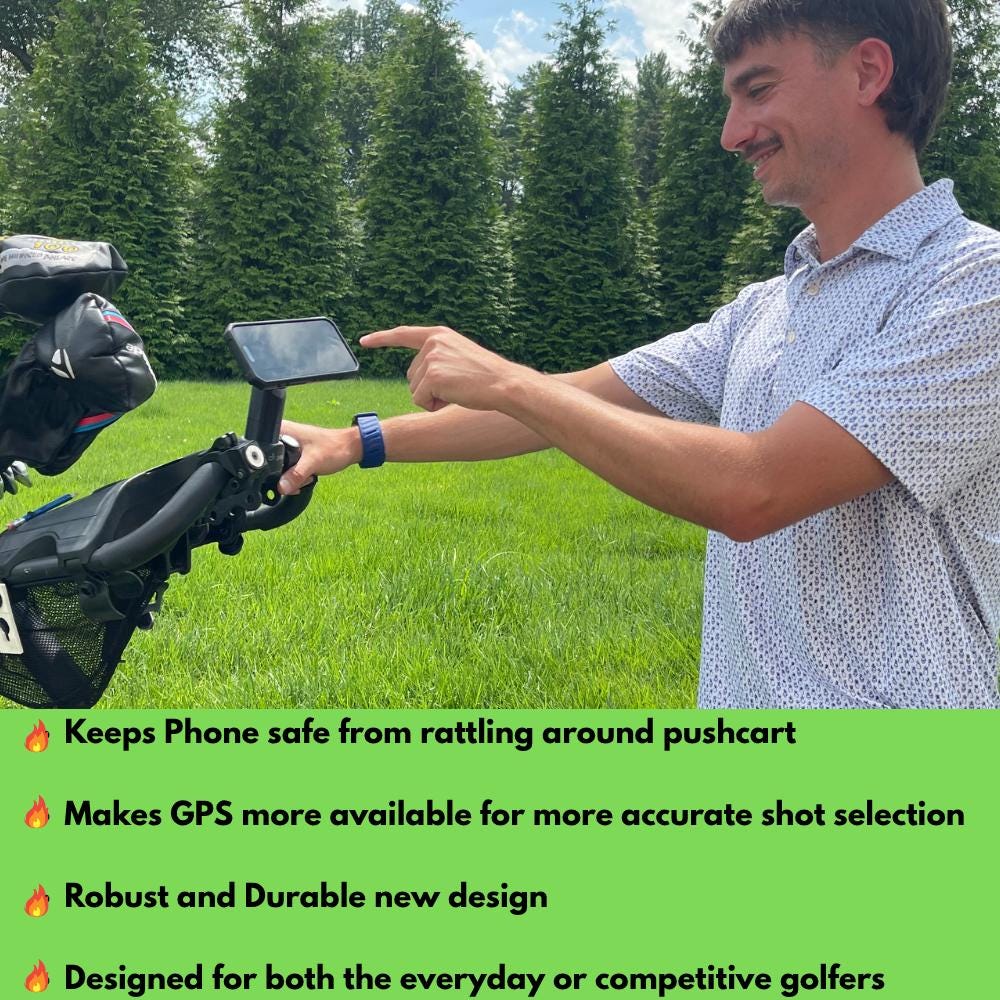Produktbild von Roykaw Golf Handyhalterung - Universelle Phonehalterung Für Golfwagen & Push Carts