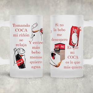 Design zur Sublimation: Coca-Glaskrug 16 oz Flork Option 2 digitales Design – NUR DIGITALES DESIGN