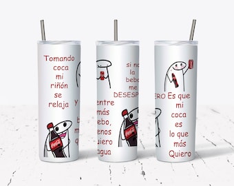Design for sublimation: Drinking Coca Flork 20 oz tumbler digital design- DIGITAL DESIGN ONLY-