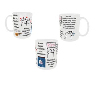 Diseño para sublimacion: Coqueta cancion diseño digital para taza- DIGITAL DESIGN ONLY- suave que no resisto tanto cariño