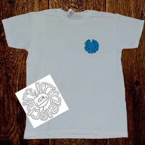 Kinderzeichnungen auf T-Shirt für Kinder Druck mehrfarbig personalisiertes T-Shirt Kinder personalisiertes Geschenk Bild 5