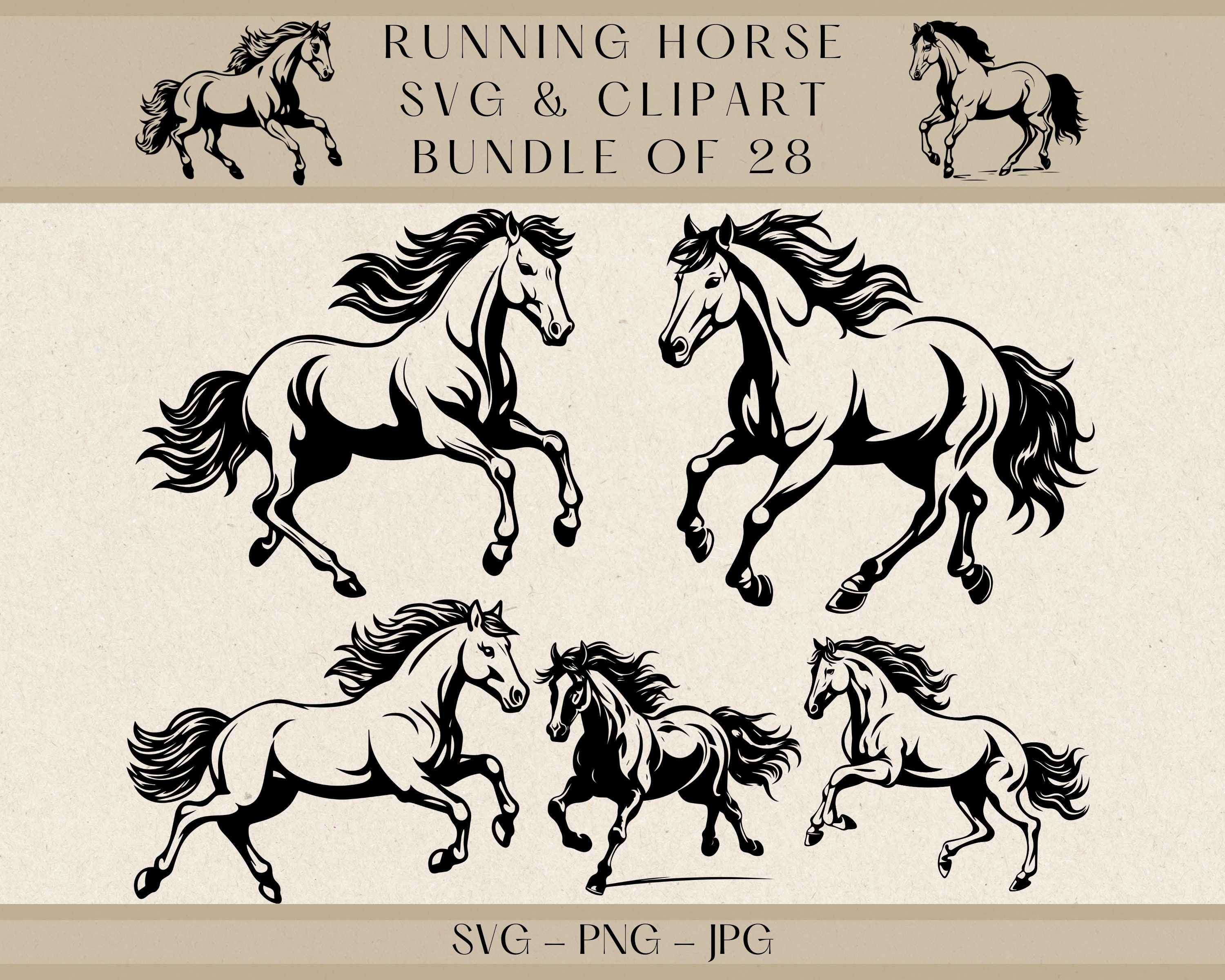 Running Horse Svg, Horse Svg, Horse Png, Horse Clipart, Horse Vector, Horse Silhouette, Horse svg files for cricut, Horse cut files