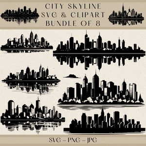 City Skyline Svg, City Svg, City Png, City Clipart, City Silhouette, City Vector, Skyline Svg, Skyline Clipart, Skyline Png, Skyline Vector