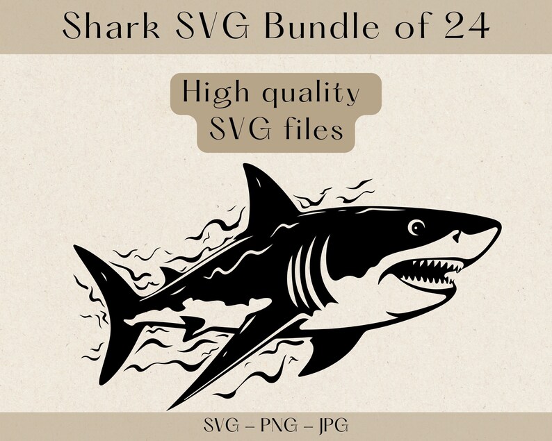 Hai SVG Bundle Hai SVG Hai Clipart Hai png Ozean svg Hai - Etsy.de