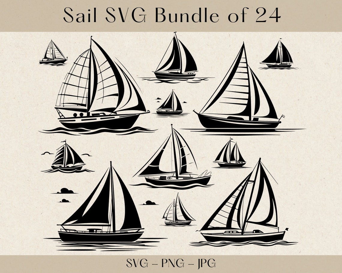 Sail Svg Boat Svg Sail Boat Svg Ship Svg Sailing Svg - Etsy