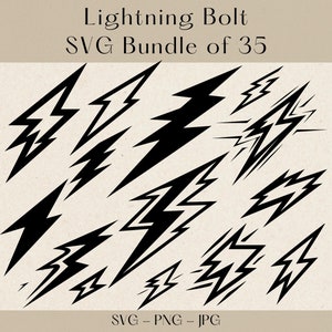 Lightning Bolt SVG | Bold Lightning Strike Vector | Thunderbolt Clipart for DIY Projects, T-Shirts, Stickers, and More