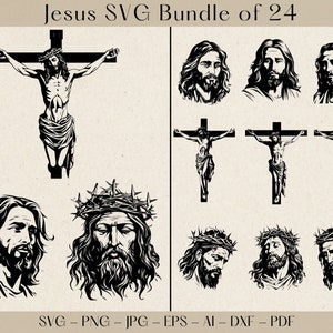 Jesus SVG Bundle: Christian Faith Designs (Digital Download)
