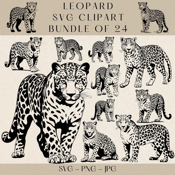 Leopard Svg - Etsy