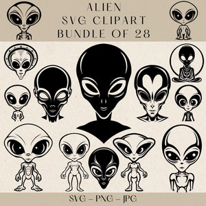 Alien SVG, Alien SVG-Bundle, Alien Clipart, Alien Png, Alien Silhouette, Ufo svg, Ufo Png, Alien Vektor, Ufo Vektor, Ufo Clipart, Ufo Cricut