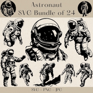 Astronaut SVG, Pakiet Astronaut SVG, Clipart Astronaut, Astronaut PNG, Kosmos Svg, Clipart Kosmosu, Dekoracja Astronaut, Rakieta Svg, Kosmos Png