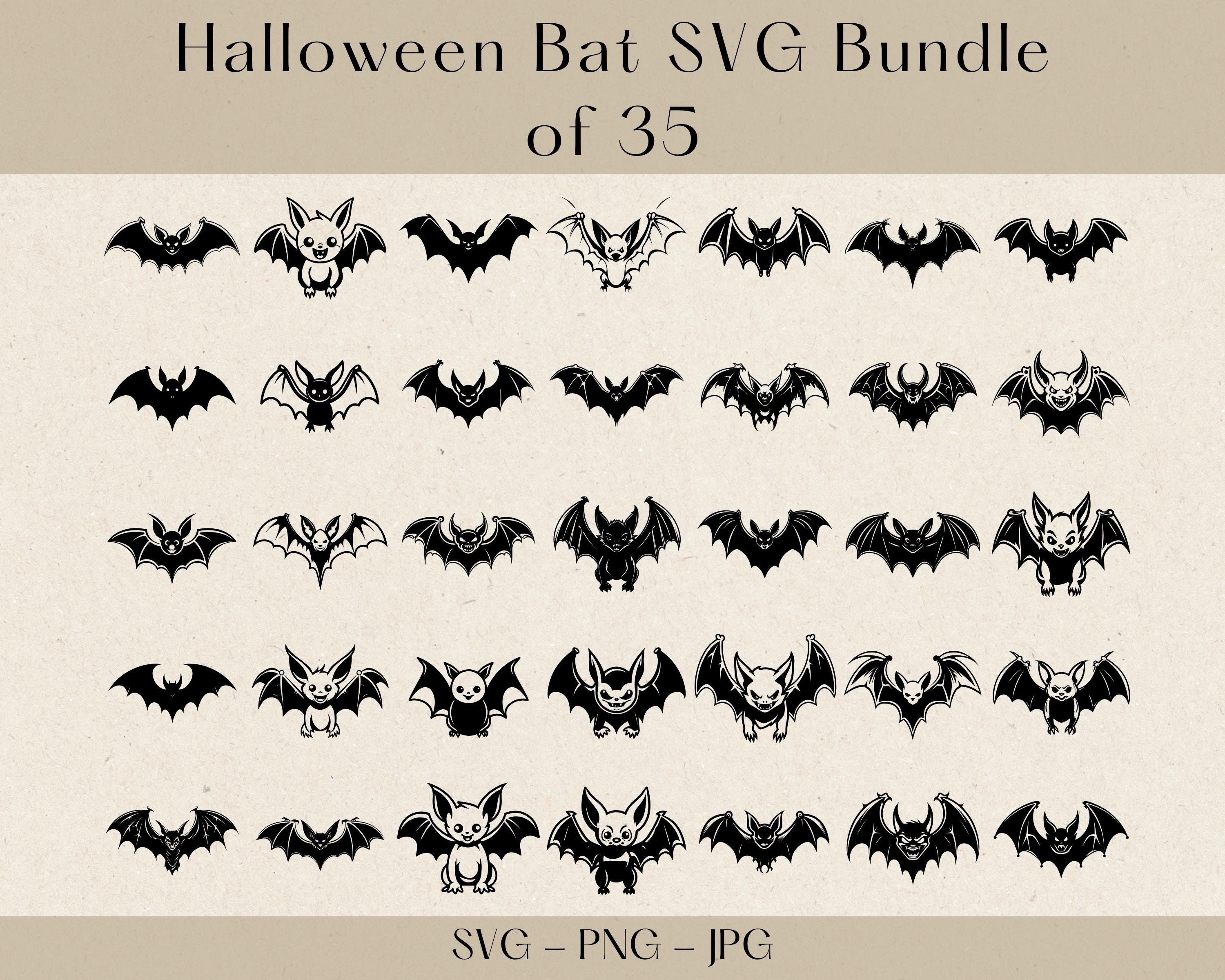 Halloween Bat SVG, Halloween Bat SVG Bundle, Bat SVG, Bat Clipart, Bat ...