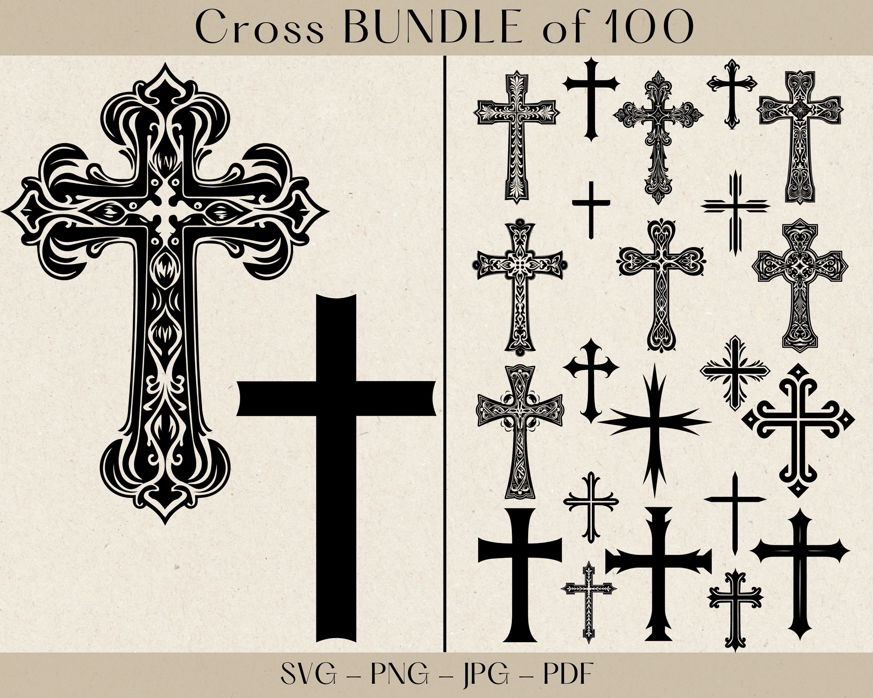 Cross SVG Bundle Cross SVG Christian Cross Svg Cross - Etsy