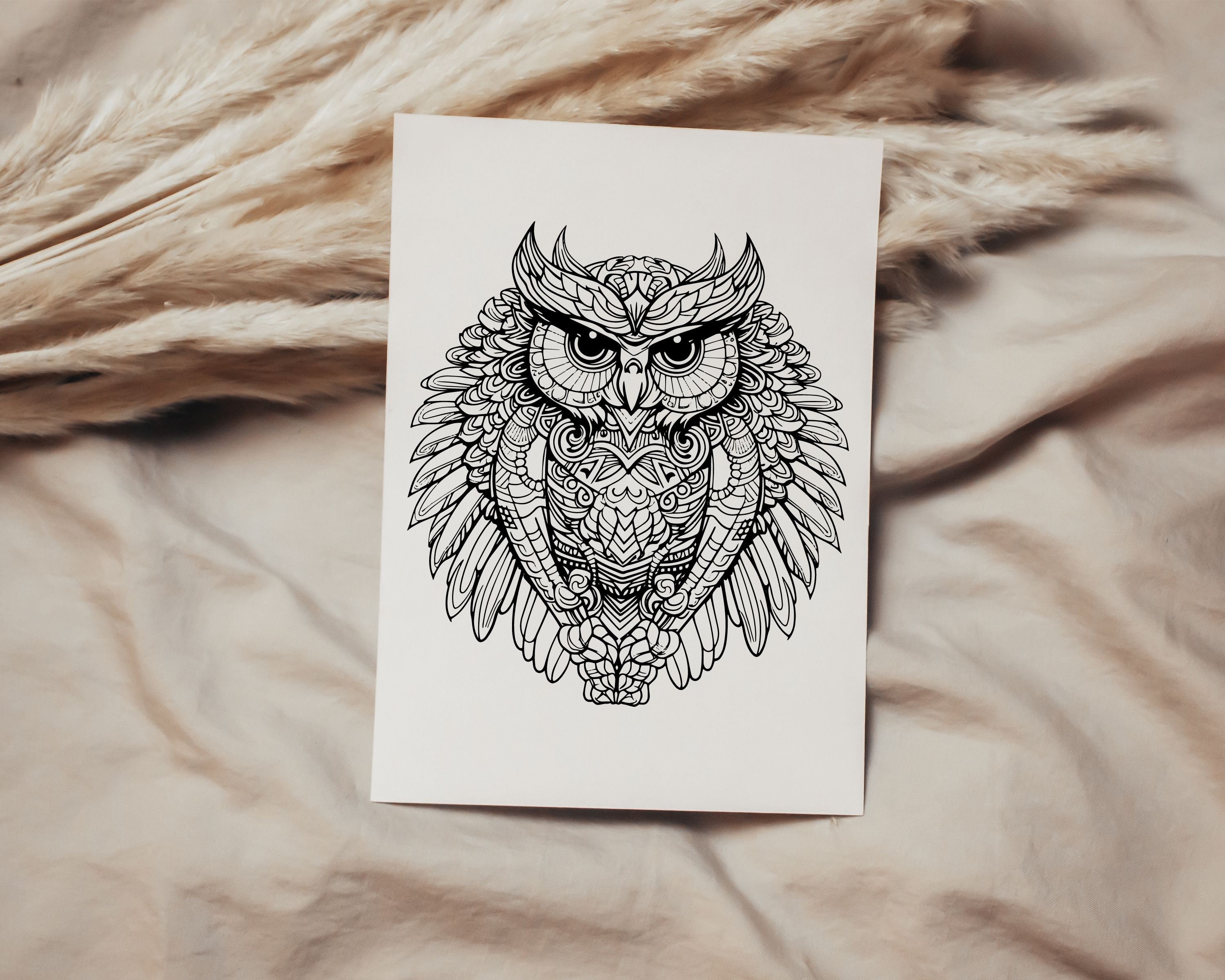 Owl Mandala SVG Mandala Owl Svg Owl Svg Owl Clipart Owl - Etsy