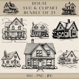 House Svg, House Clipart, House Png, House Vector, House Silhouette, Little House Svg, Roof House Svg, Home Svg, Lake House Svg, Family Svg