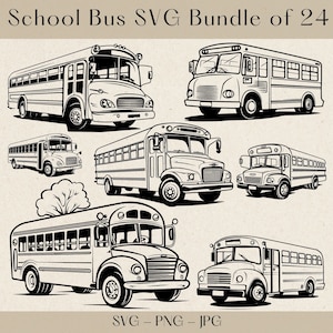 School Bus SVG, School Bus SVG Bundle, Bus Driver svg, School Bus Clipart, Back to School SVG, Bus svg, School Bus svg files for cricut