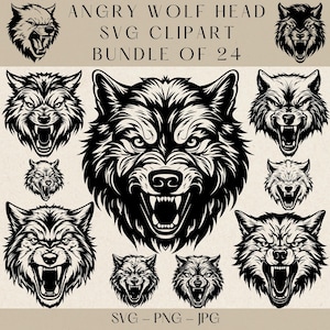 Głowa wilka SVG, Wilk SVG, Clipart wilka, Wilk Png, Sylwetka wilka, Wektor wilka, Wektor głowy wilka, Clipart głowy wilka, Zwierzę leśne svg