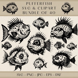 Pufferfish SVG, Pufferfish Clipart, Pufferfish Png, Pufferfish Wektor, Pufferfish Sylwetka, Życie morskie SVG, Ocean SVG, Projekt Pufferfish