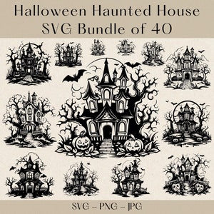 Halloween Haunted House SVG, Haunted House SVG, Halloween Svg, Halloween Svg Bundle, Haunted House Svg Bundle, Haunted House Clipart