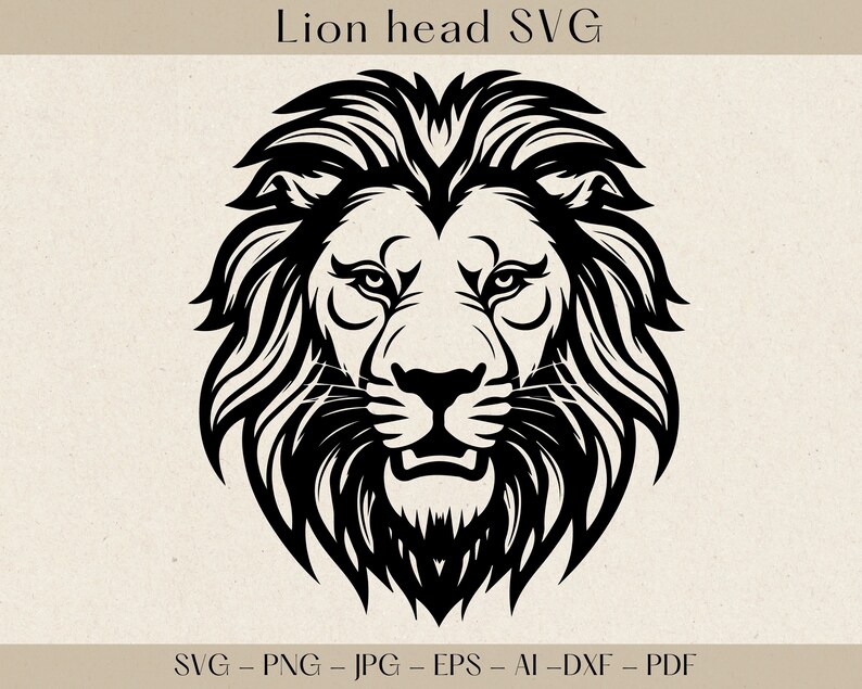 Lion Head SVG, Lion SVG, Lion Clipart, Lion Head Clipart, Lion Head SVG