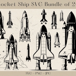 Rocket Ship SVG Bundle, Rocket Ship SVG, Rocket Svg, Space Rocket Svg, Space Svg, Space Craft Svg, Space Rocket Launch SVG, Rocketship svg