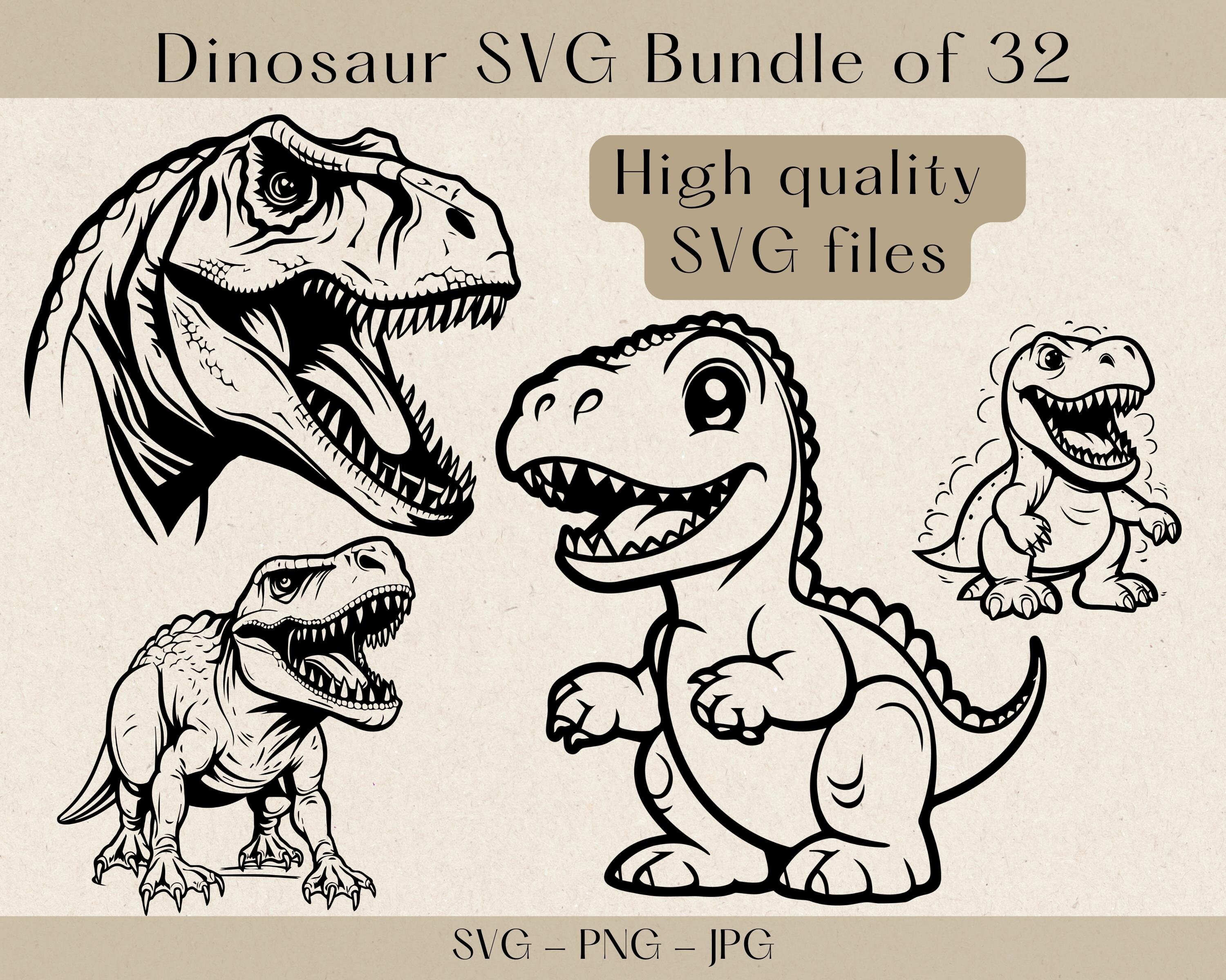 Dinosaur SVG Dinosaur Clipart T-rex Svg Dino Svg Dinosaur - Etsy UK