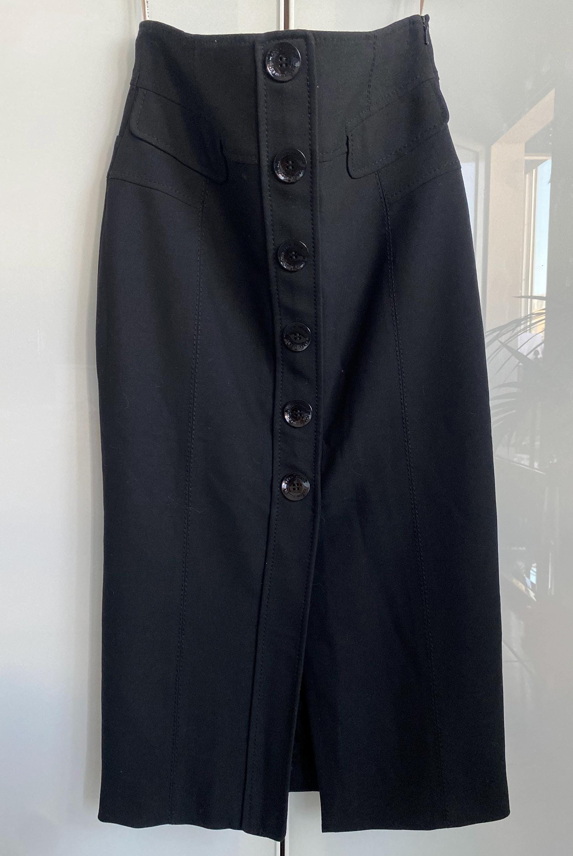 Robe Mi-Longue Noire En CrêPe Structuré à DéTails CroiséS Karen Millen