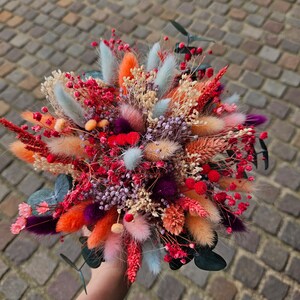 Bouquet de mariée en fleurs séchées image 6