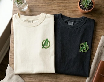 Comfort Colors Doomsday Embroidered T-Shirt, Doctor Doom Inspired Minimal Tee, Comic Villain Shirt, Superhero Movie Stuff Gift for Fan