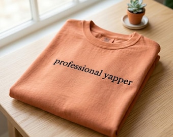 Comfort Colors Professional Yapper Embroidered Tee Shirt