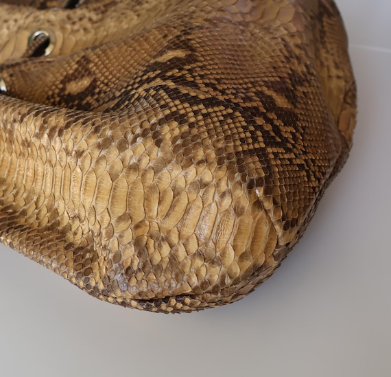 Jane August Designer genuine python leather Handb… - image 8