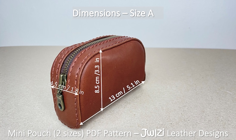 Mini Pouch - Leather PDF Pattern - Etsy