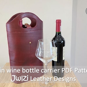 Twin wine bottle carrier PDF Pattern