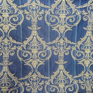 Victorian Damask in Straw Gold