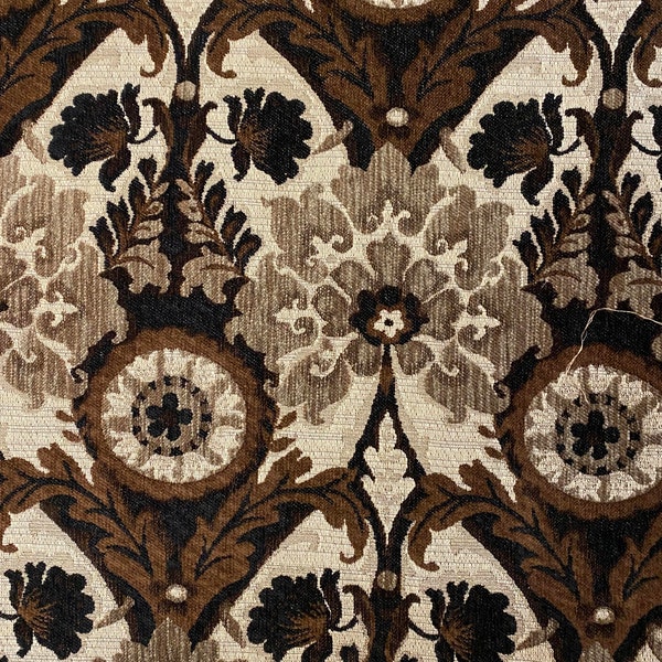 Victorian Fall Cut Velvet Upholstery Fabric