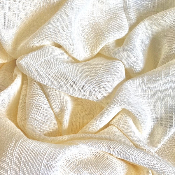 Linen Sheer - Cream - Origin