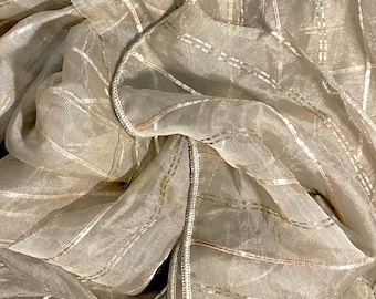 Metallic Stripe Sheer - Fabricut - Colosseum