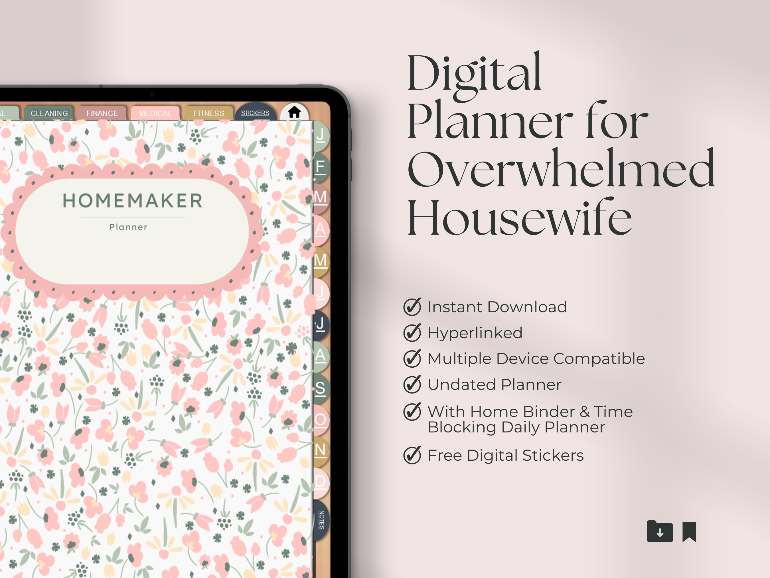 Goal Setting Template for Homemakers