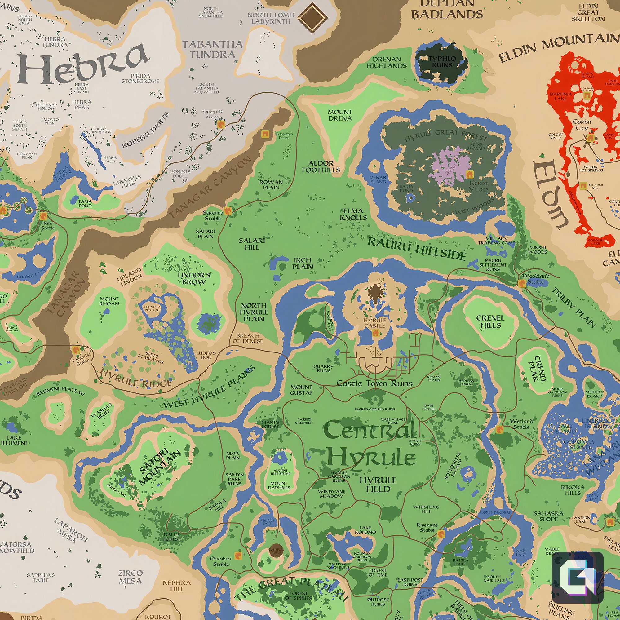 Interactive map of The Legend of Zelda: Tears of the Kingdom - Meristation