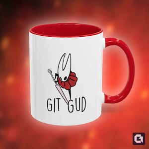 Hollow Knight Hornet Git Gud Mug, Hollow Knight Silksong, Game Meme Coffee Mug, Unique Gift for Gamer