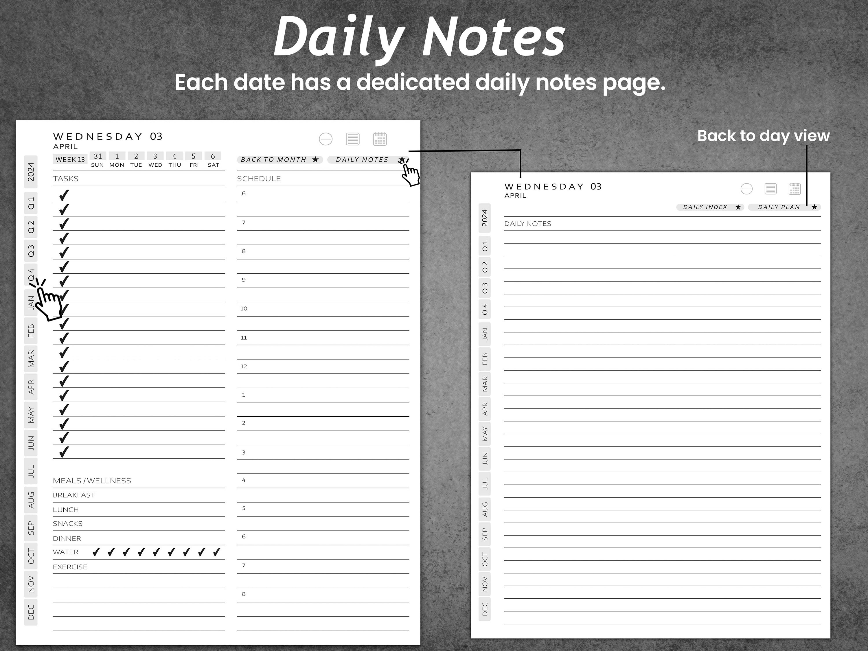 Kindle Scribe Daily Planner Bundle, Kindle Scribe Template, Kindle