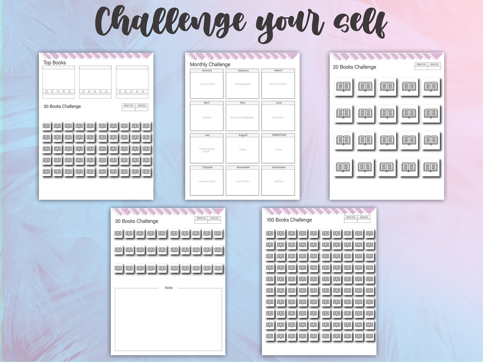 Book Journal for Book Lovers, Reading Journal Printable, Reading