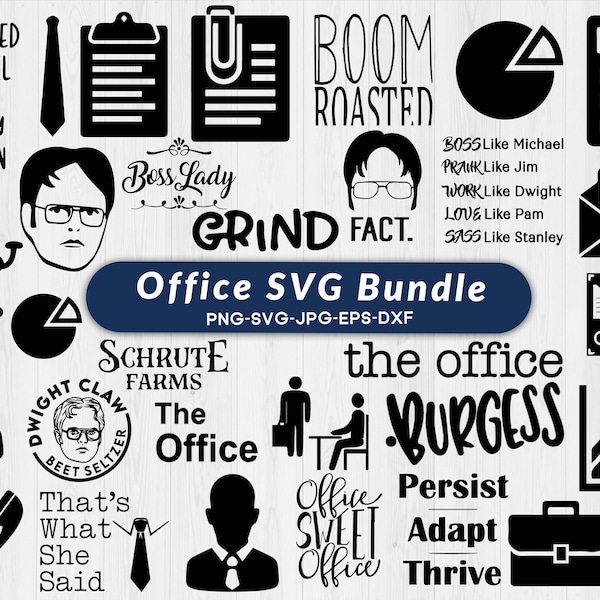 The Office SVG bundle The Office Svg Files for Cricut The Office Tv Show The Office Clipart The Office Vector Funny Quote SVG Office Decor