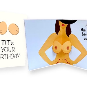 Pop up Boob Card -  Canada