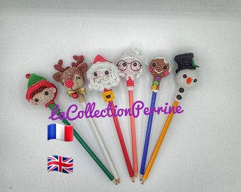 PDF Tutorial Christmas Time Pencil Tips / Pattern PDF Pencil Tips Christmas Time