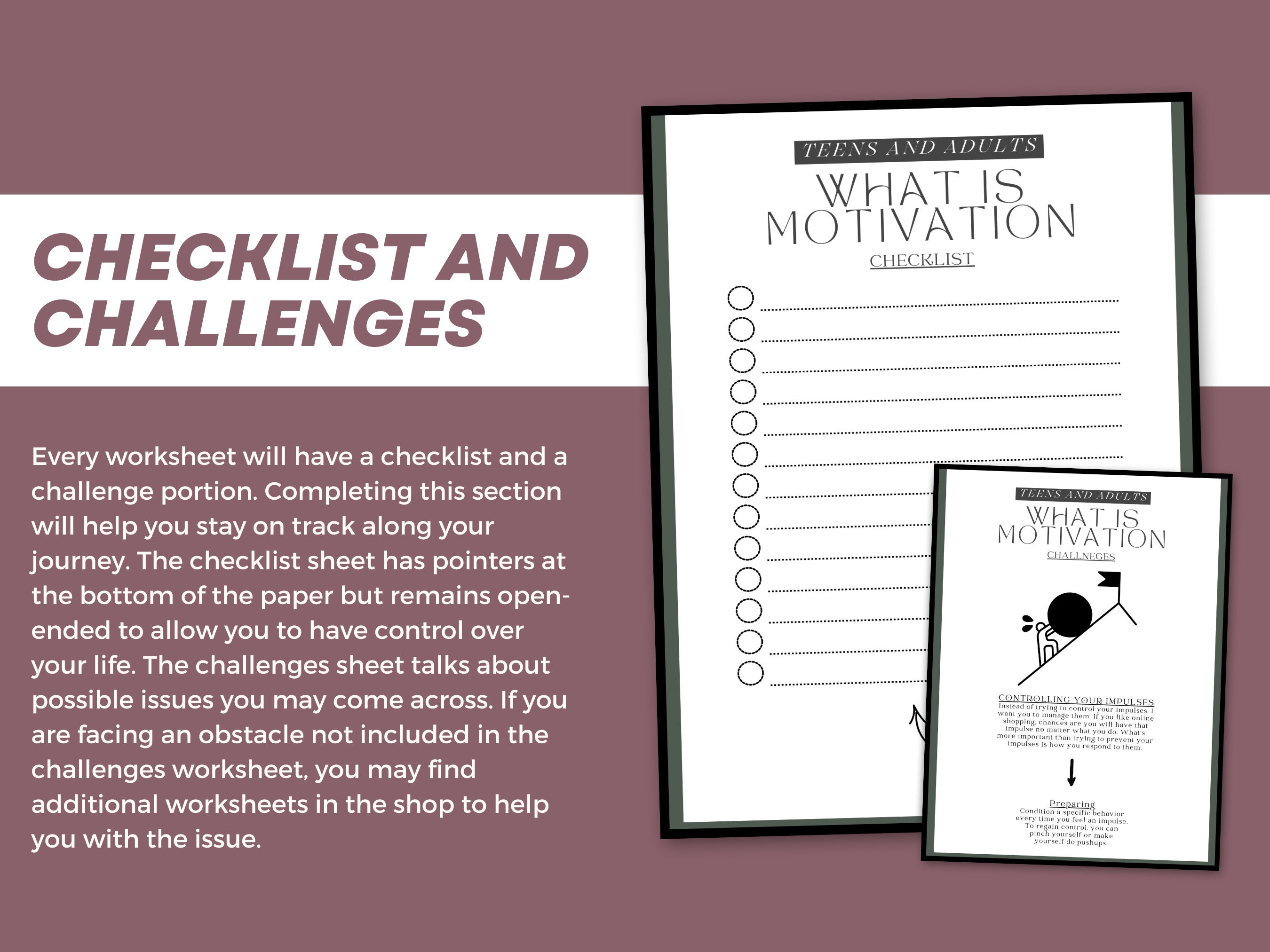 Internal Motivation Worksheet.pdf Motivation Worksheet, Digital Download, Productivity, Self Improvement ...