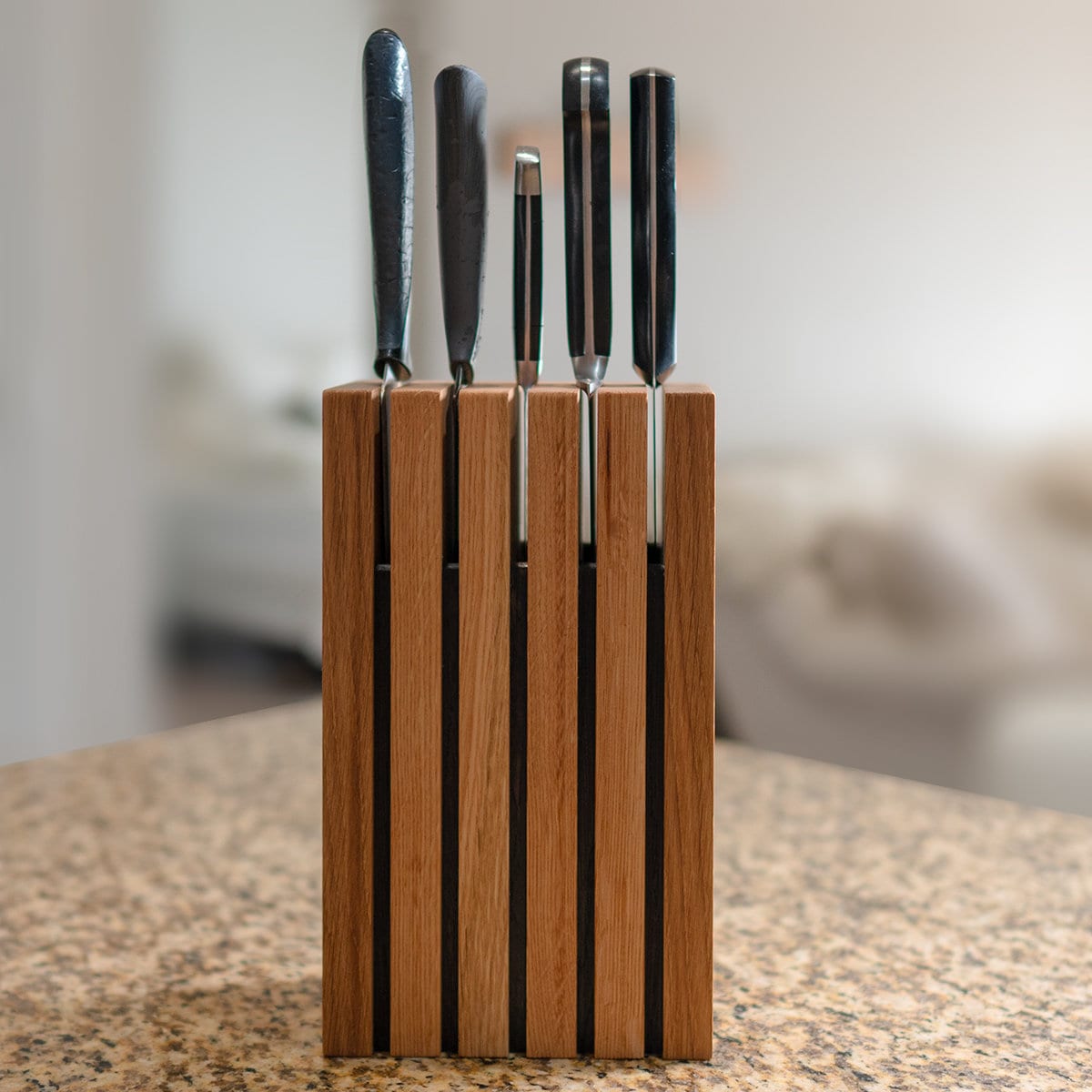 Handcrafted Knife Block Built to Last - Walnut