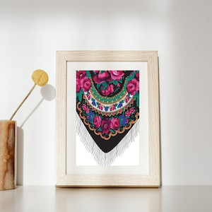 Écharpe kurde, Kurdistan - impression A4 ou A5